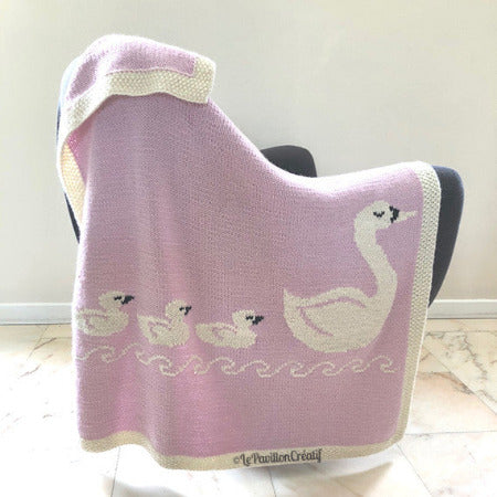 Swan Family Blanket