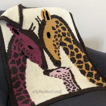 Giraffe Family Blanket