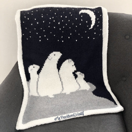 Polar Bear Family Blankets