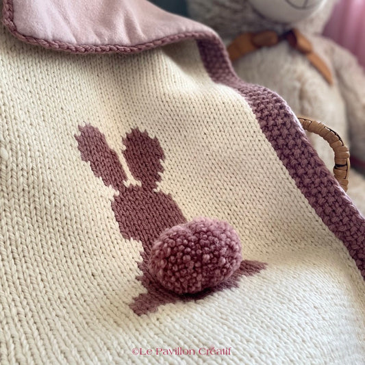 couverture-tricot-lapin-bébé