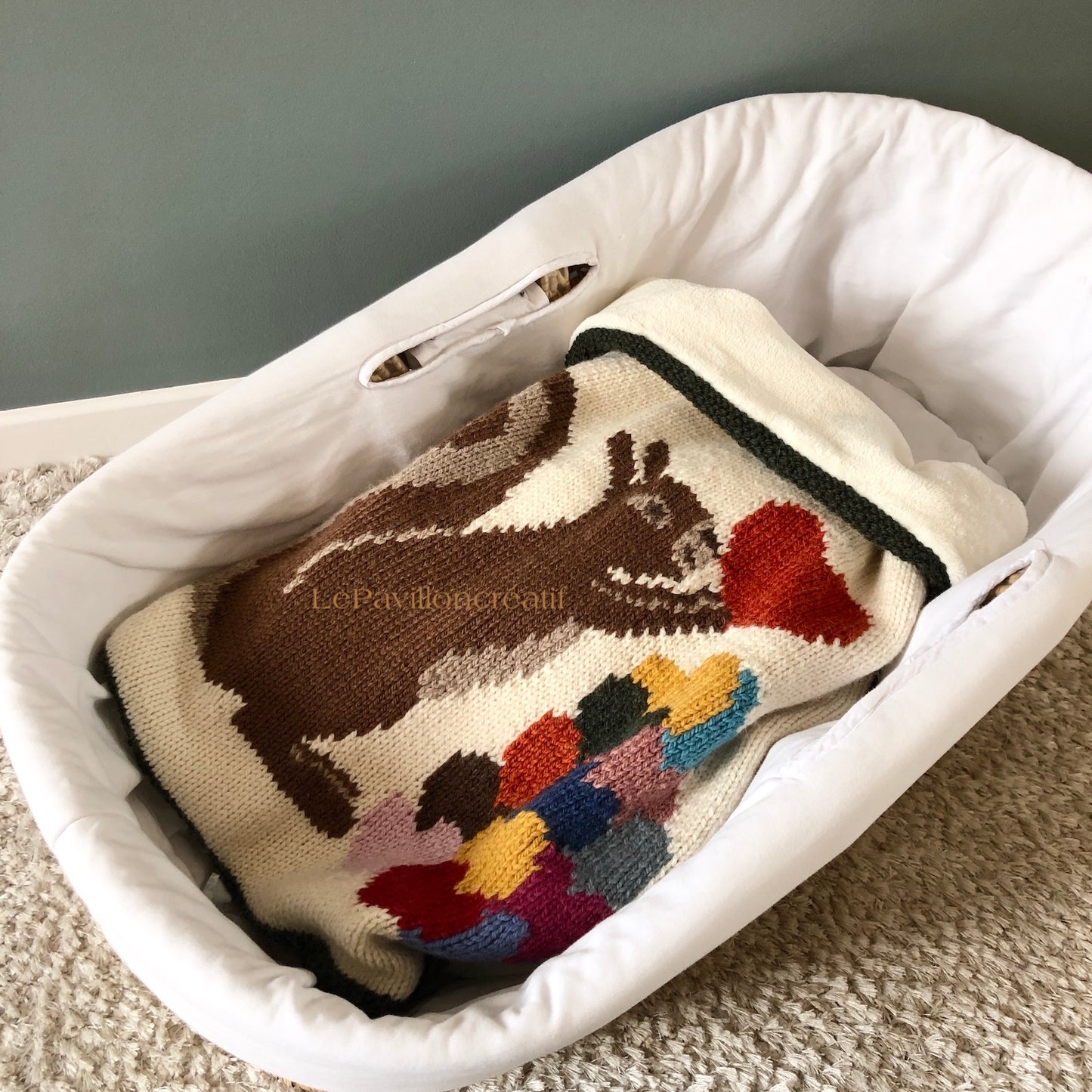 Squirrel and heart Blanket
