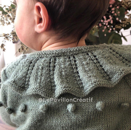 Paulette cardigan - 0 to 6 years old