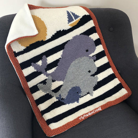 Whale Family Blanket