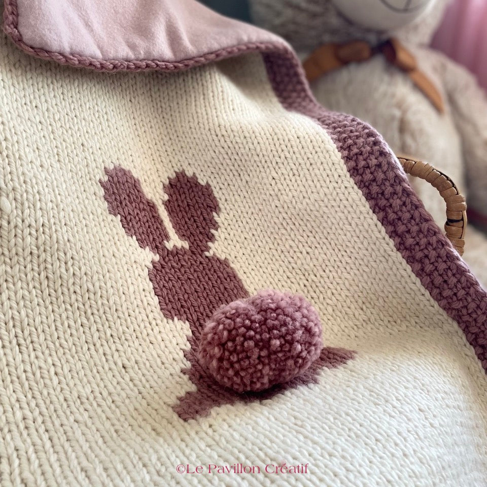 couverture-tricot-lapin-bébé