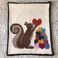 Squirrel and heart Blanket