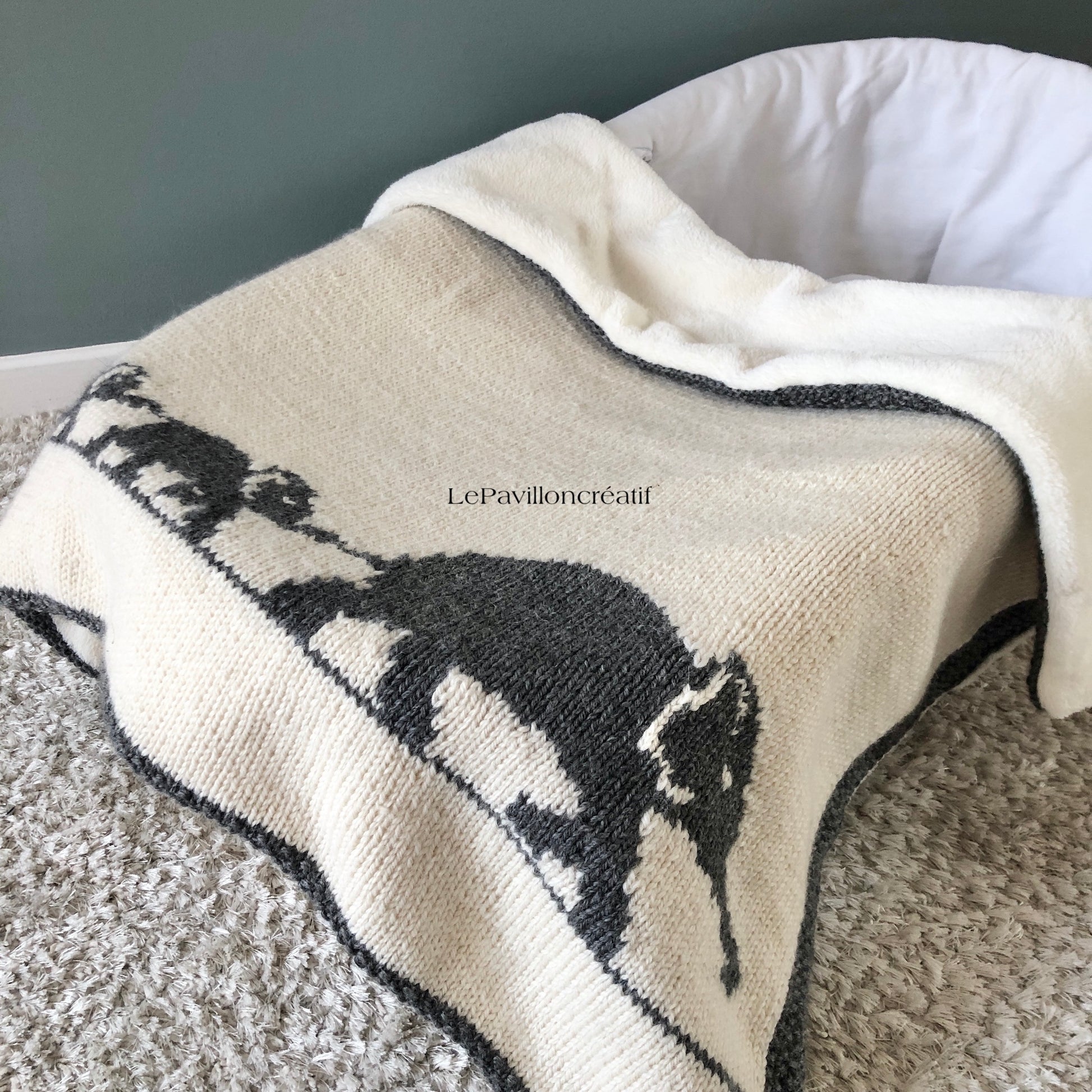 couverture-famille-éléphants-bébé-laine-polaire
